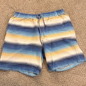 Nifty Genius Men's Blue & Yellow Striped Shorts - size L